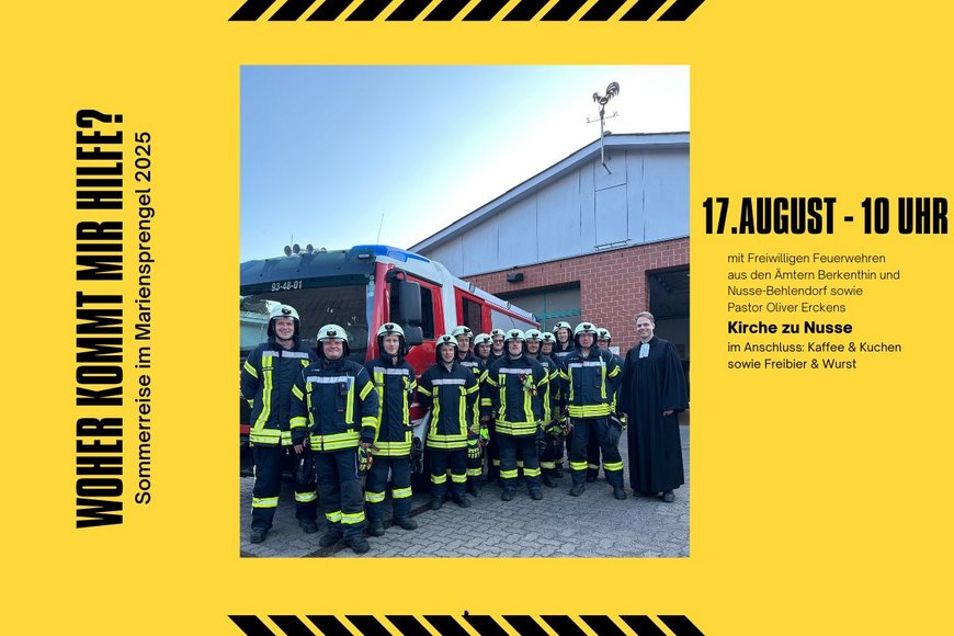 Feuerwehrmänner und Auto - Copyright: Andrea Kloke